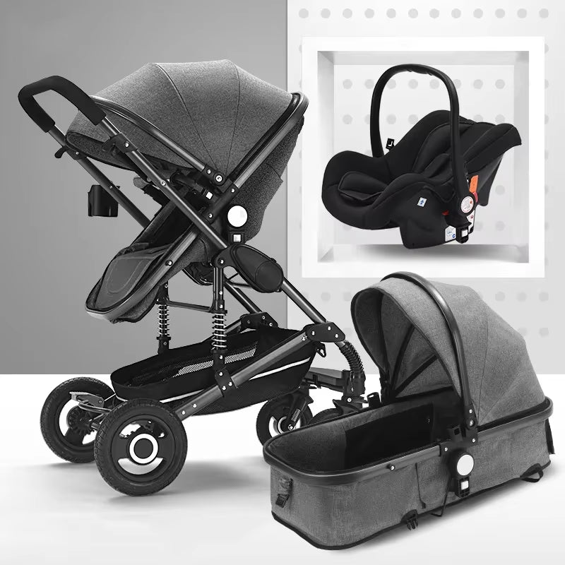 Luxury baby stroller 3 in 1 travel system with infant seat online